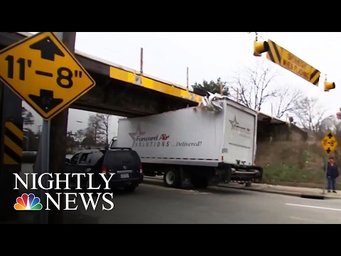 This Bridge Continues Wreaking Havoc on Unsuspecting Truck Drivers | NBC Nightly News
