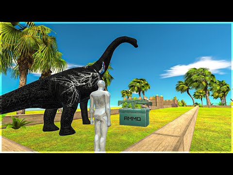 FPS AVATAR & BRACHIOSAURUS RESCUE MISSION DEATH RUN | ARBS - Animal Revolt Battle Simulator