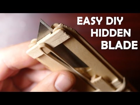How To Make a Full Auto Hidden Blade! - Super Easy Spy OTF Knife!!!
