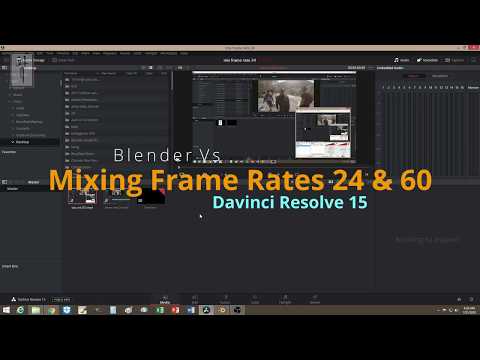 Blender Vs Davinci Resolve | Mixing Two Frame Rates 60 & 24