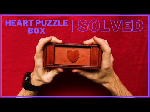 Solving the Heart Secret Opening Puzzle Box II - Puzzle Box With a Sneaky Locking Mechanism!