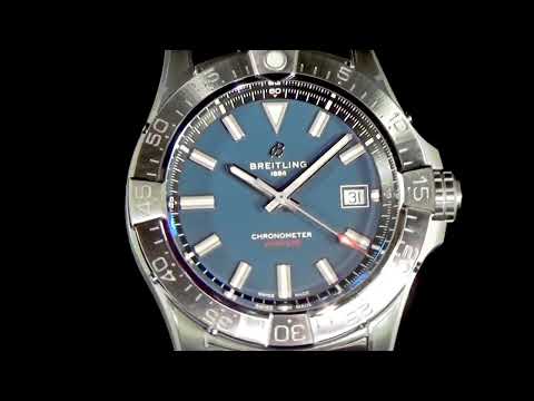 Men's Stainless Steel Breitling Avenger Automatic Wristwatch
