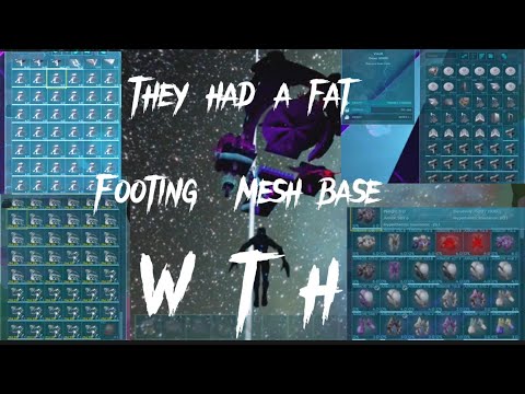 Wiping the fattest floating  mesh base on smalls #mesh#ark#arksurvivalevolved#ps4#ps5