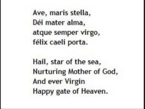 Gregorian Chant: Ave Maris Stella (with lyrics)