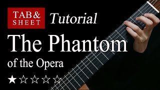 The Phantom of the Opera - Fingerstyle Lesson + TAB