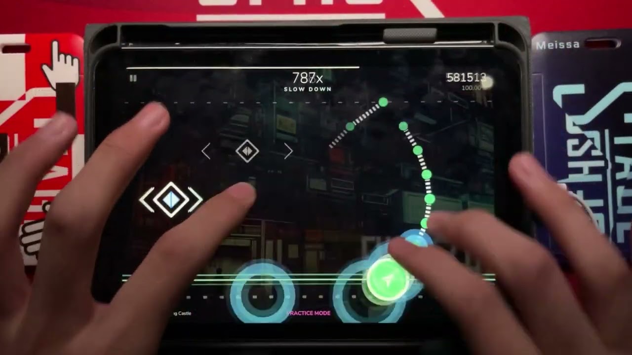 【Cytoid】Flying Castle EX Lv.15 Practice Mode MAX 1000000pts accuracy 100%