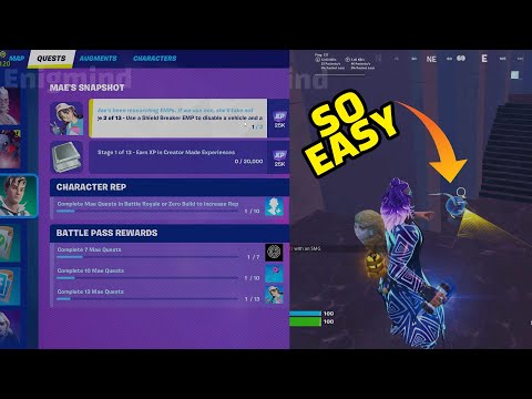 Use a Shield Breaker EMP to disable a vehicle and a turret - Stage 2 of 13 Forntite Quests Guide