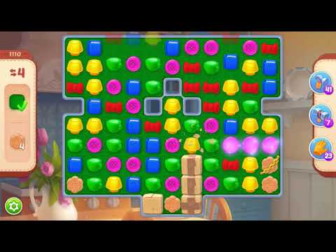 Homescapes Level 1110 With No Boosters - Hard Level - Wanderlust Day: Horizon TV Set