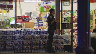 WATCH: Man with knife who barricaded self in Arlington convenience store shot by police
