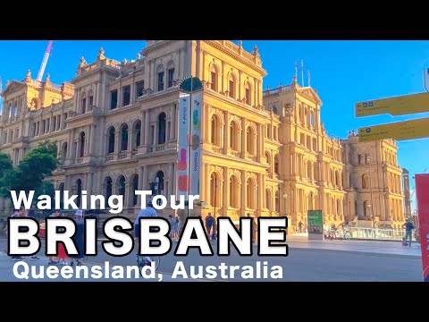 Brisbane, Austrália Walking Tour (2022) [Estude no exterior na Austrália, Brisbane]
