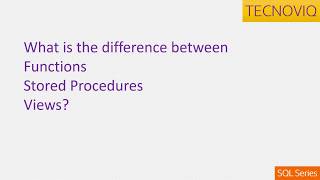 Choosing Between Views, Functions, and Stored Procedures in SQL With Examples