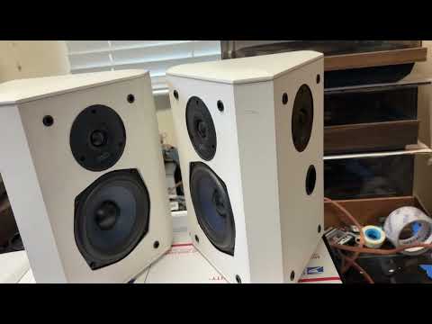 Polk Audio FX300I Dipole Bipole Speakers w/ Mounting Brackets Tested SEE VIDEO image 13