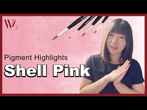 Shell Pink Watercolor- Pigment Highlights- Windy Shih