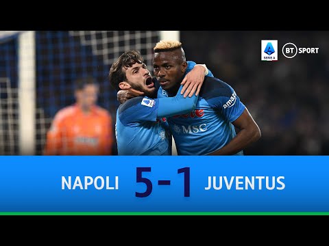 Napoli v Juventus (5-1) | Osimhen and Kvaratskhelia cause carnage! | Serie A Highlights