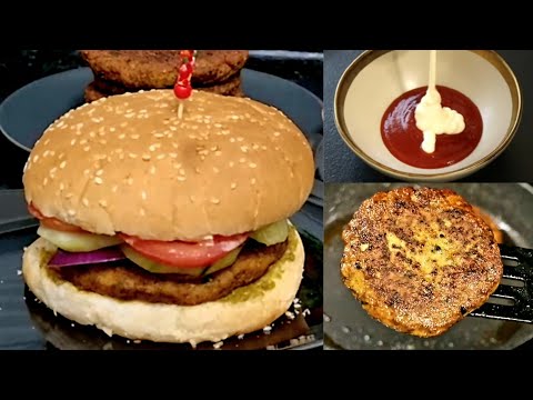 Indian Style Chicken Burger 🍔🍗 #burger #chicken