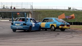 Hyundai Sonata Crashes Into Saab 900 at 24 Hours of Lemons Minnesota