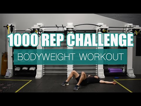 1000 REP FULL BODY WORKOUT CHALLENGE - Hardest bodyweight workout I've done in a long time!