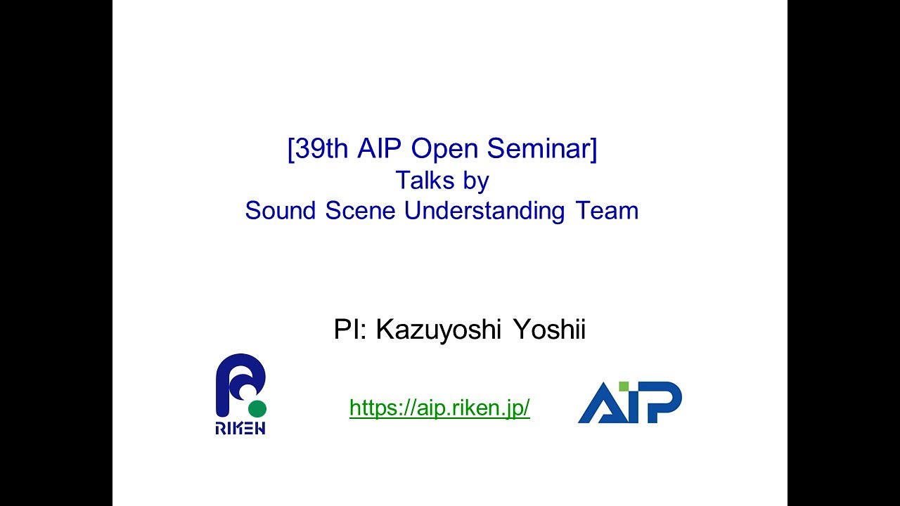 Information Integration for Neuroscience Team (PI: Kazuyoshi Yoshii) thumbnails