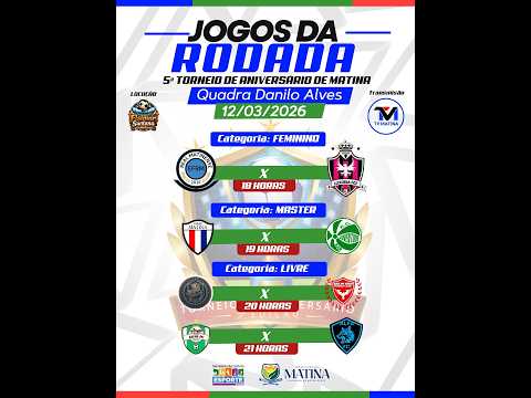 5º TORNEIO ANIVERSÁRIO - 11/03/2026