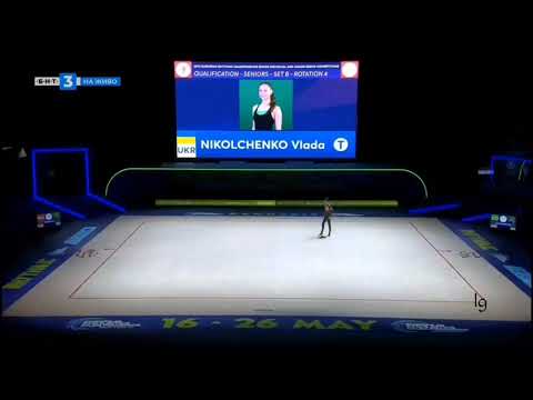 Vlada NIkolchenko Ribbon AA European RG Championships Baku 2019