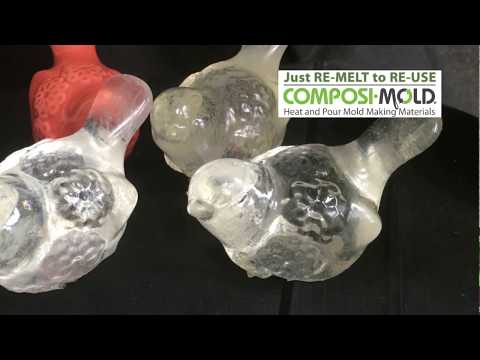 How to Make a Clear Casted Part: Clear Bird from Ceramic Bird Original