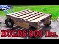 Wooden Pallet To Wheel Cart Cam Trolley WOODWORKING DIY Mobile Pallet Wagon