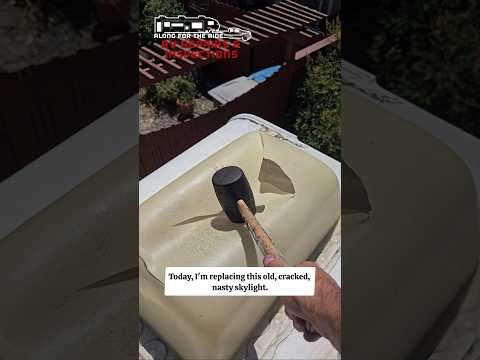 Skylight replacement in 30 Seconds #rv #diy #automobile