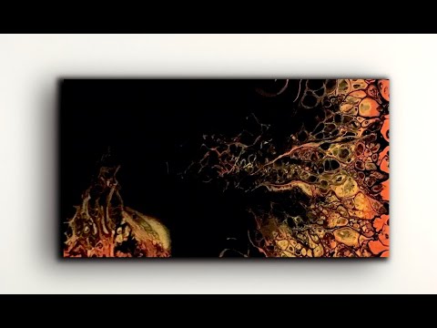 Acrylic Swipe with Copper and Black