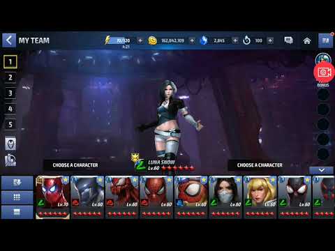 Shadowland Solo Luna Snow vs. X-Men Teams 1 & 2 Entry Mode Floor 25 Marvel Future Fight