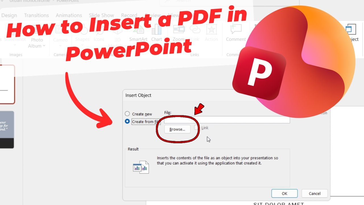 How to Insert a PDF in PowerPoint (All Methods)