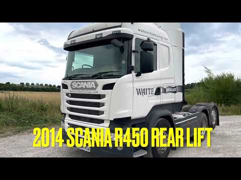2014 SCANIA R450 REAR LIFT TAG AXLE WITH TIPPING EQUIPMENT