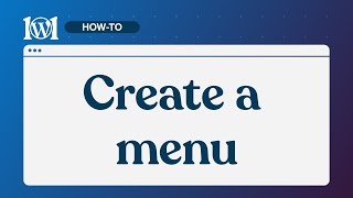 Create a menu on WordPress.com