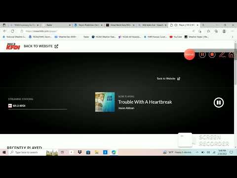 tornado warning on KFDI 101.3 Wichita Kansas  storm Team 12 ross Janssen