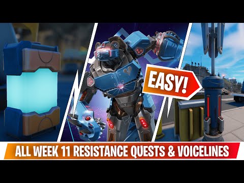Fortnite: All Week 11 Resistance Quests/Challenges/Voicelines - How To | Chapter 3 Season 2