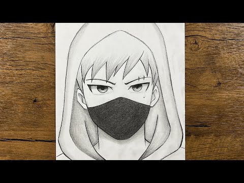 How to Draw an Anime Boy in a Hoodie | Step-by-Step Pencil Drawing Tutorial