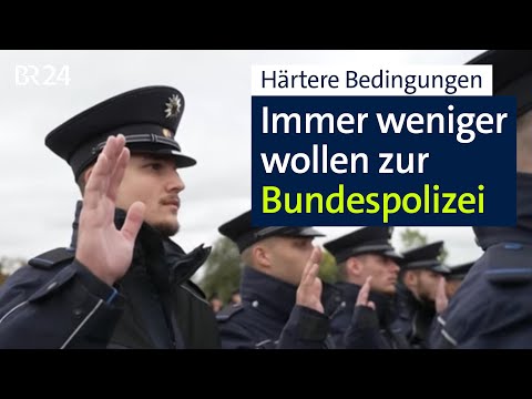 Bundespolizei hat weniger Zulauf: Liegt's an erschwerten Arbeitsbedingungen? | BR24