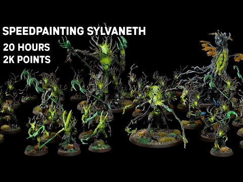 Speed Painting Sylvaneth: 2,000 points of minis in 20 hours of painting! No airbrush required!