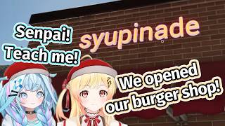 Kanade & Su Try Running a Burger Shop... Big Mistake [Hololive JP] [ENG SUB]