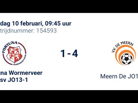 240210   Fortuna Wormerveer 13-1 - de Meern 13-1