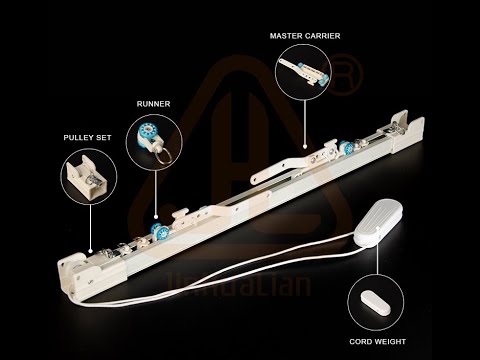 J280 Heavy Duty Corded Curtain Track ceiling mounted curtain rails