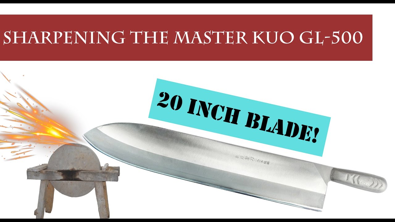Sharpening the Master Kuo GL-500 Taiwan Tuna Knife BBQ Brisket Knife