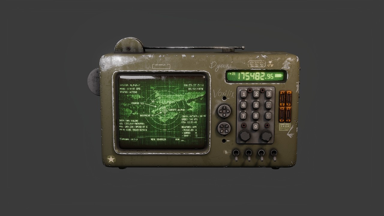 Portable Military Radar Terminal 1980s