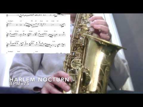 【Harlem Nocturn】Alto Saxophone Standard Jazz Improvisation