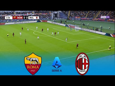 AS ROMA vs AC MILAN Live | Serie A 2026 | 25 January 2026 |Simulation PES 2021 Gameplay