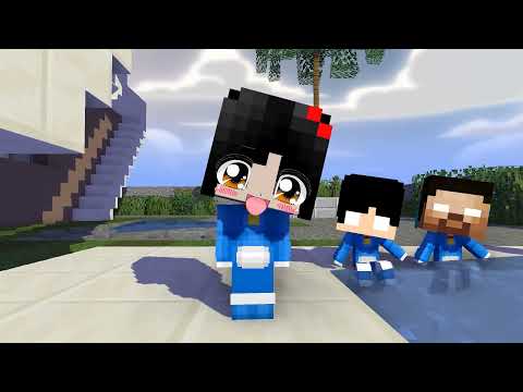MONSTER SCHOOL :CUTE DORAEMON SADAKO, HEEKO, HEROBRINE CHICKEN WING - MINECRAFT ANIMATION