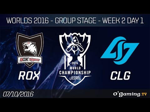 ROX vs CLG - World Championship 2016 - Group Stage Week 2 Day 1