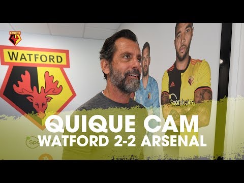 QUIQUE'S REACTIONS V ARSENAL! | COACH CAM IN WATFORD 2-2 ARSENAL 📹
