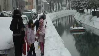 preview picture of video 'LENDINARA: LA GRANDE NEVICATA del 2009'