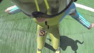 Women Skiers Test the Jumping Complex in Sochi (Sochi, Olympstroy)