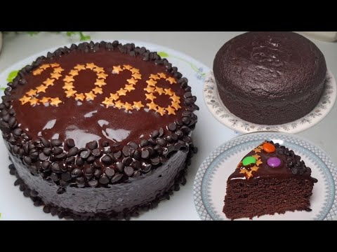 Eggless Chocolate Cake | Easy Cake Without Oven | No Chocolate, Milk Powder, Curd | NewYear Special